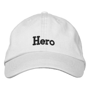 Hero-tryckt text med broderade basket broderad keps