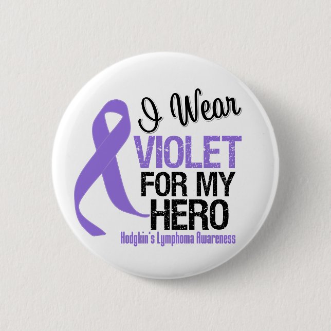 Hero Violet Ribbon Hodgkins Lymphoma Knapp (Framsida)