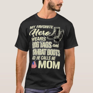Hero Wears Hundbrickors Combat Boots Proud Army Ma T Shirt