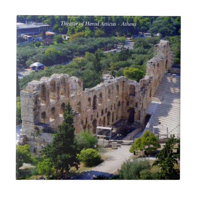Herod Atticus teater - Aten Kakelplatta (Framsidan)