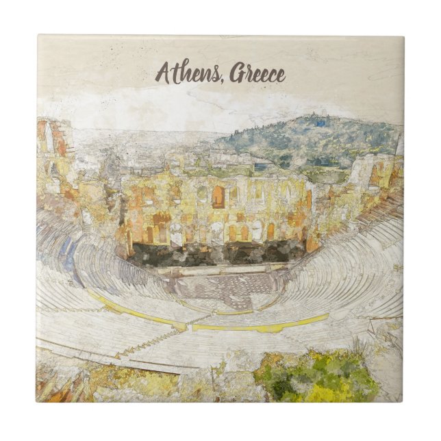 Herodion Aten Ceramic Tile Kakelplatta (Framsidan)