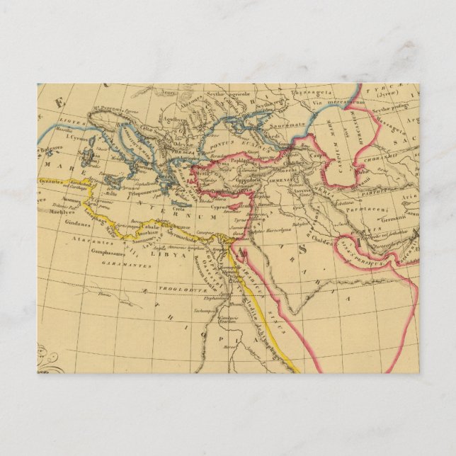 Herodotus geografi vykort (Framsida)