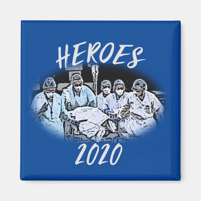 Heroes 2020 (medicinsk personal/pandemi) magnet (Framsidan)