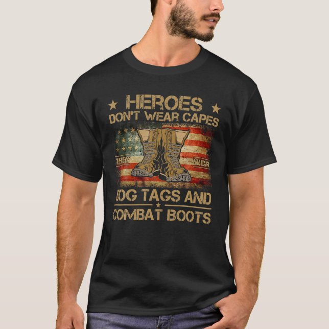 Heroes Bäror inte kapningar de Bäror Hundbrickor T Shirt (Framsida)