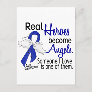 Heroes Blome Änglar Colon Cancer Vykort