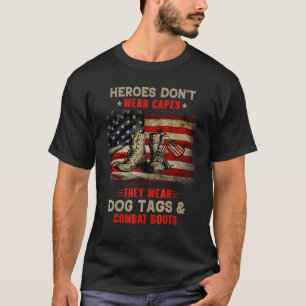 Heroes Don Bära kapar de Bära Hundbrickor Veteran T Shirt