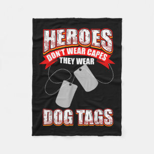 Heroes Dont Bära kapar de Bära Hundbrickor Fleecefilt