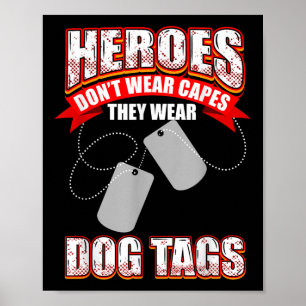 Heroes Dont Bära kapar de Bära Hundbrickor Poster