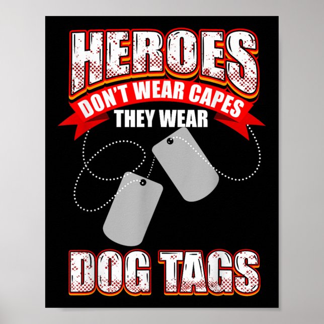 Heroes Dont Bära kapar de Bära Hundbrickor Poster (Framsidan)