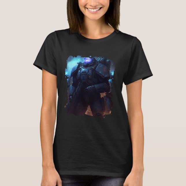 Heroes in space the amazing Space Marines  1 T Shirt (Framsida)