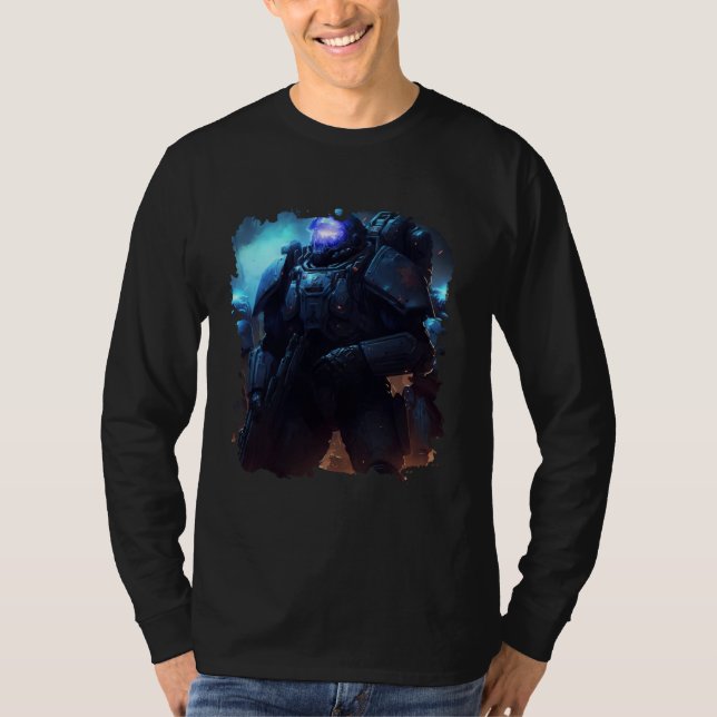 Heroes in space the amazing Space Marines  1 T Shirt (Framsida)