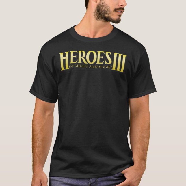 Heroes of might and Magic 3 logotyp Classic T-Shir T Shirt (Framsida)