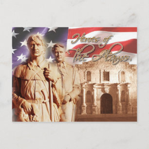 Heroes of the Alamo, San Antonio, Texas Vykort