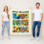 Heroes of the DC™ Universe Fleecefilt<br><div class="desc">Legends are Forever with this heroic chart of twelve of the most iconic DC Heroes, featuring Superman, Batman, Robin, Wonder Woman, Green Lantern, The Flash, Supergirl, Martian Manhunter, Shazam, Hawkgirl, Plastic Man, and Aquaman! Grab this on a fun graphic tee, wall art, or many more customizable Zazzle products perfect for...</div>