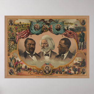 Heroes of the Färgad Tävling 1881 Frederick Dougla Poster
