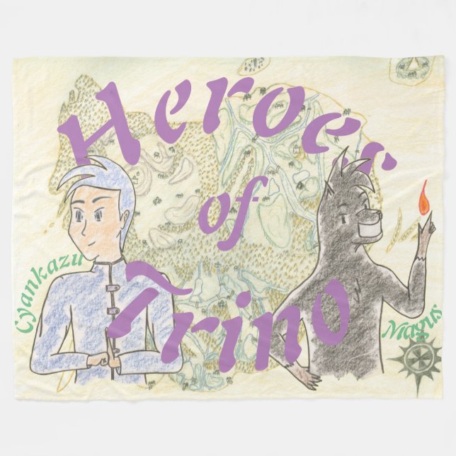 Heroes of Trino (ft Cyankazu & Magus) Fleecefilt (Framsidan (Horisontell))
