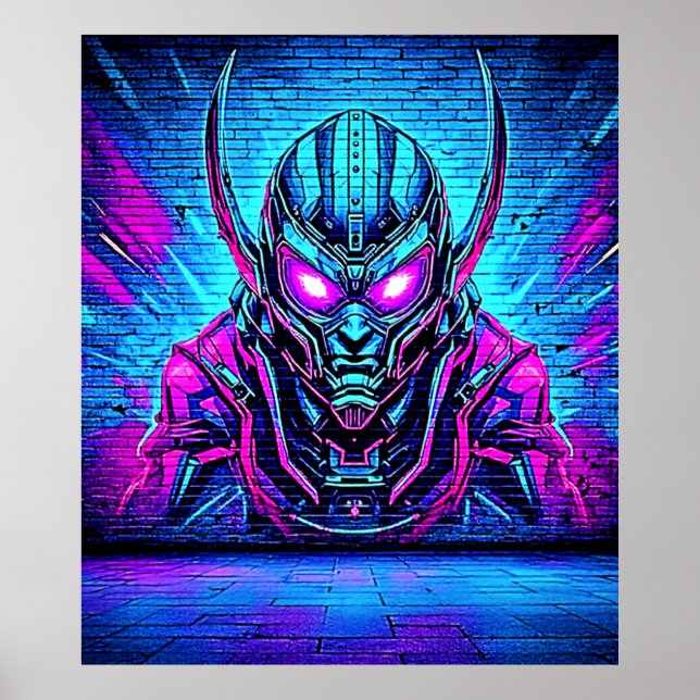 Heroic Cyberpunk Vibe Poster (Framsidan)