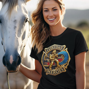 Heroic Fireman T Shirt