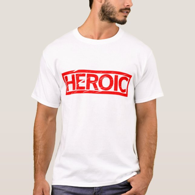 Heroic Frimärke T Shirt (Framsida)