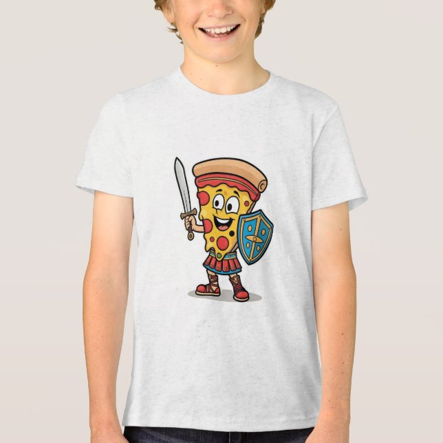 Heroic Pizza Warrior T-shirt (Framsida)