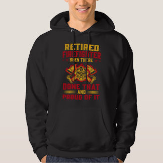 Heroic Retired Firefighter Fireman Idea Hoodie