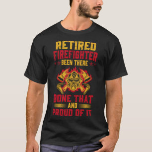 Heroic Retrött Firefighter Fireman Idea T Shirt