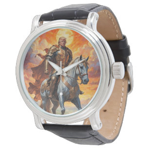 Heroic Trump Warrior in Golden Armor Armbandsur