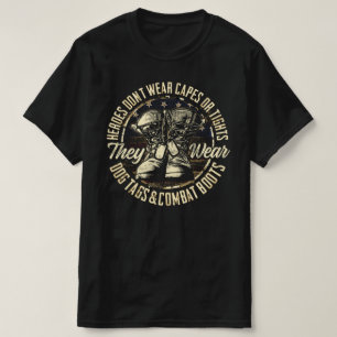 heroin utan bära kapslar eller titrar veteraner t shirt