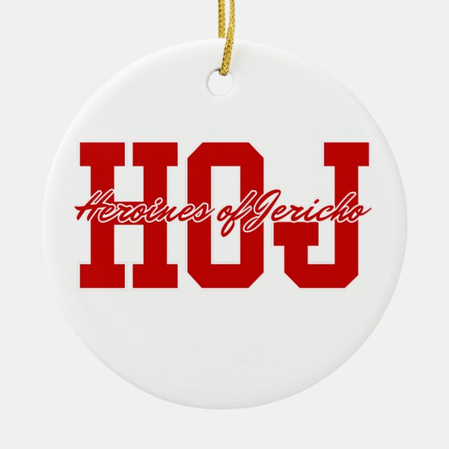 Heroiner från Jeriko (HOJ) Ceramic Ornament (Framsidan)