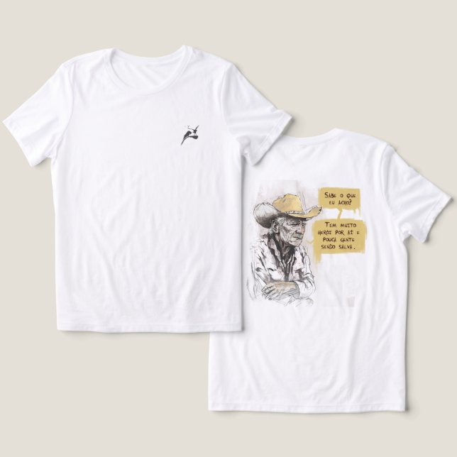 Heróis T Shirt (Design fram och bak)