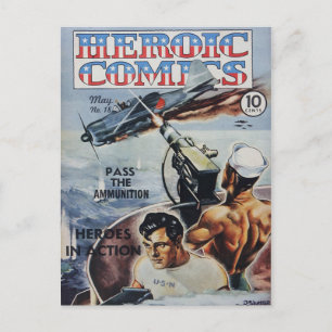 Heroiska Tecknader Vykort
