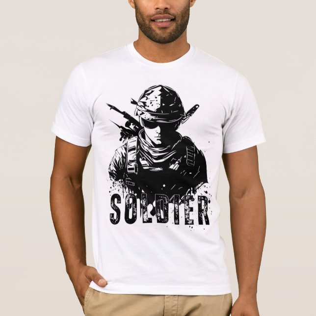 Heroiska trådar: Soldier Tribute T-Shirt (Framsida)