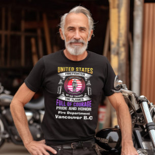 Heroiskt brandsläckarsprit t shirt