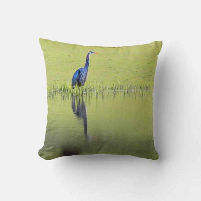 Heron Bird Kudde (Framsida)
