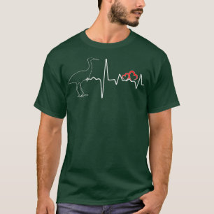 Heron Birds Heartslag Kärlek för Heron T Shirt