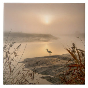 Heron Heaven - Landskapet Sjö Kakelplatta