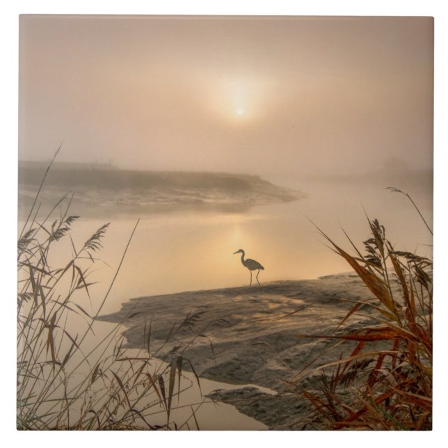 Heron Heaven - Landskapet Sjö Kakelplatta (Framsidan)