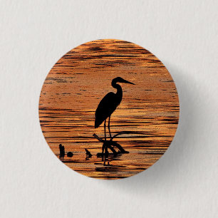Heron i Sunset Knapp