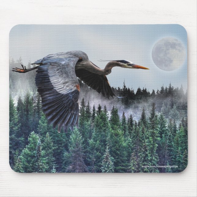 Heron, Misty Forest & Full Moon Musmatta (Framsidan)