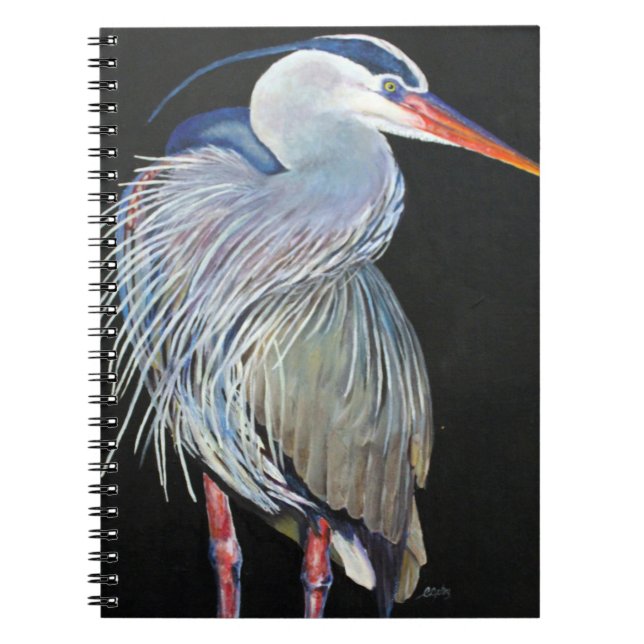 Heron Notebook Anteckningsbok (Framsidan)