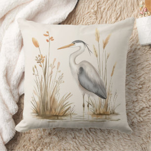 Heron och Rush Beige Kudde