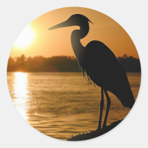 Heron Runt Klistermärke