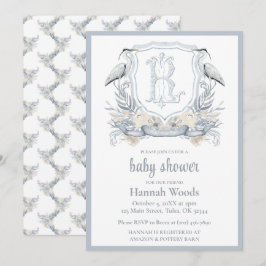 Heron Specialty Monogram Barnrumsfirande Inbjudningar