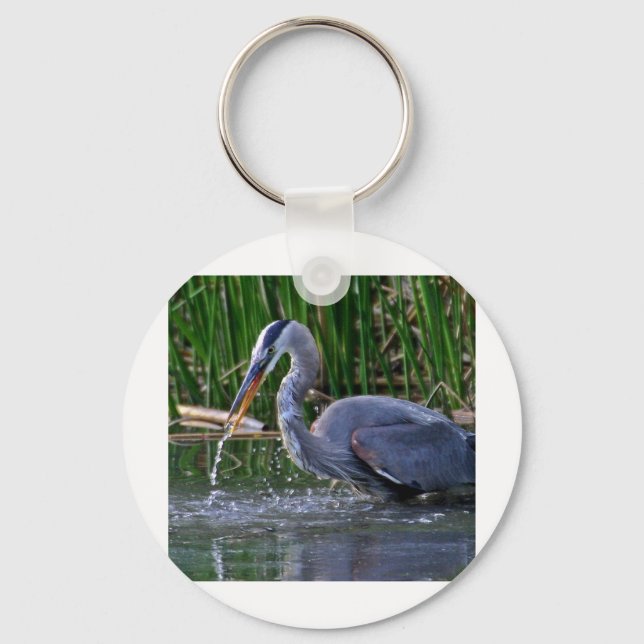Heron Stänk Nyckelring (Framsida)