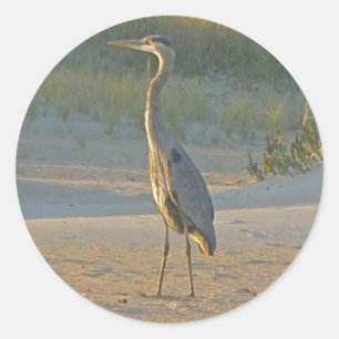 Heron Stickers Runt Klistermärke