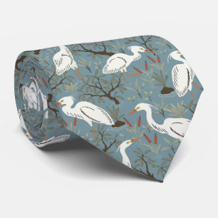 Heron vatten-dammen - blått - underbar fågellips slips