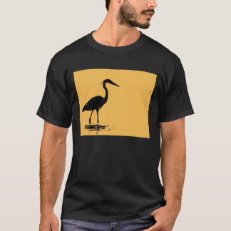 Heron - vuxen mörk t shirt