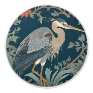 Heron William Morris stil Höger Sea Marine Bird Knopp