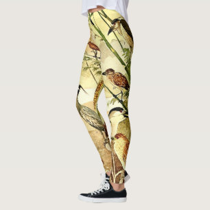 Heronfågeldjurliv All över att lägga benen på Leggings