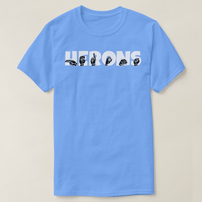 HERONS ASL-teckenspråksdesign 2 T Shirt (Design framsida)